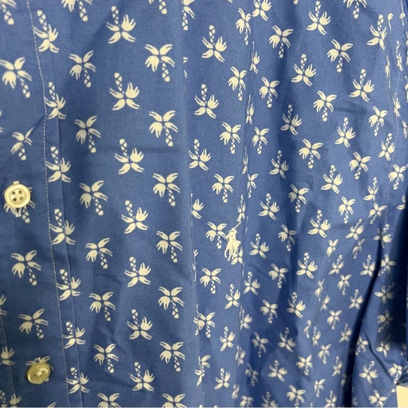 Ralph Lauren Blue Short Sleeve Button Up Men's Size 3XB Beach Resort Casual - Picture 3 of 6
